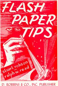 (image for) Flash Paper Tips - Stuart Robson - Ralph w. Read